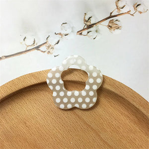 Polka Dots Resin Charms 40pcs DIY Jewelry Earring Necklace Pendants