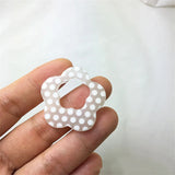 Polka Dots Resin Charms 40pcs DIY Jewelry Earring Necklace Pendants