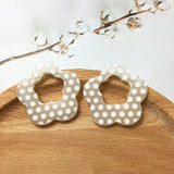 Polka Dots Resin Charms 40pcs DIY Jewelry Earring Necklace Pendants