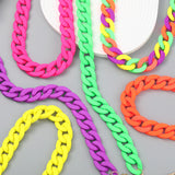 Bohemian Vintage Acrylic Chain Necklace