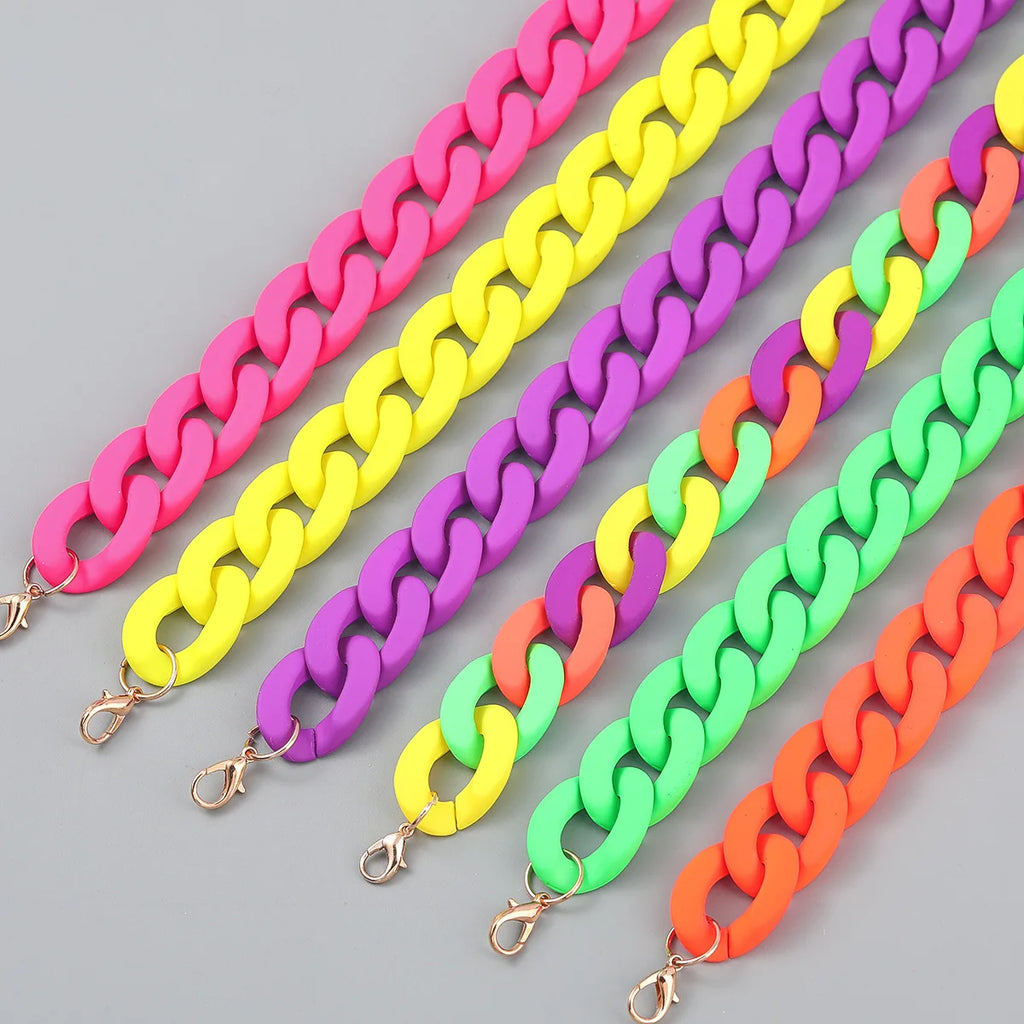 Bohemian Vintage Acrylic Chain Necklace