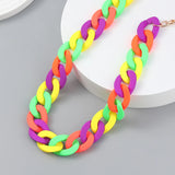 Bohemian Vintage Acrylic Chain Necklace