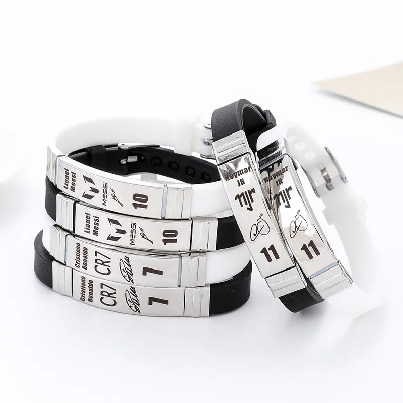 Football Star La Liga Messi Ronaldo Nermar Wrist Bracelet