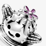 Cactus Ferris Wheel Dog Cat DIY Silver Beads Bracelet