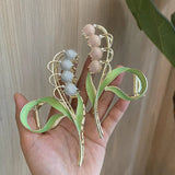French Gentle Orchid Shark Clip for Women