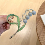 French Gentle Orchid Shark Clip for Women