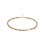 French Beimu Pearl Titanium Steel Neckchain Wedding Jewelry