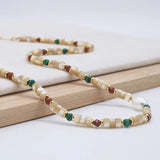 French Beimu Pearl Titanium Steel Neckchain Wedding Jewelry