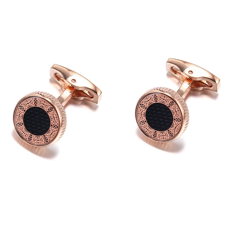 French Shirts Cufflinks Retro Pattern Men's High-quality Cuff Buttons