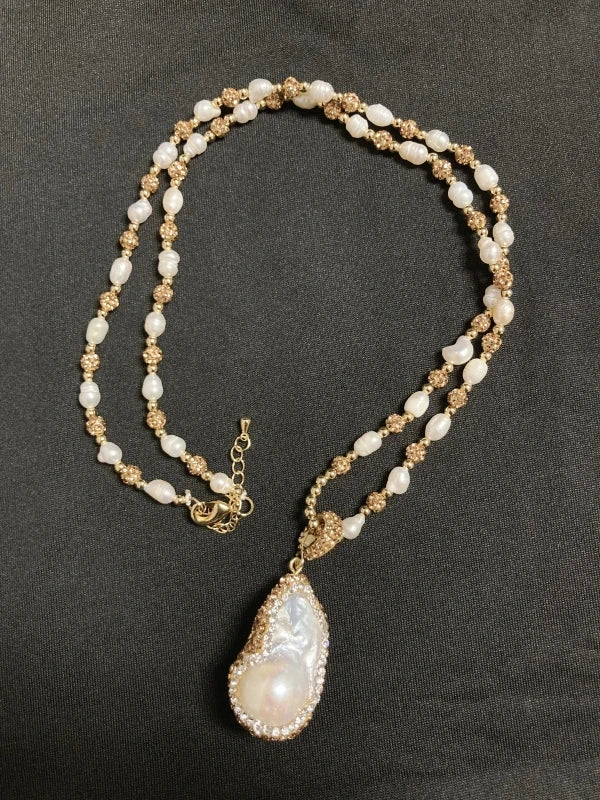 Freshwater Pearl Necklace Anniversary Fine Jewelry Woman Girl