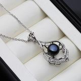 Freshwater Pearl Pendant Necklace 925 Sterling Silver Natural