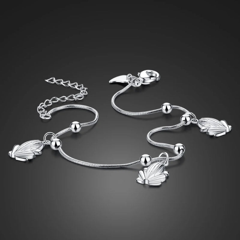 925 Sterling Silver Frog Pendant Anklet Leg Bracelet Foot Chain Boho Jewelry