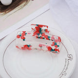 Strawberry Acrylic Claw Clip Hairpin Girls Transparent Hair Accessories Women