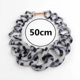 Acrylic Big Choker Necklace Statement Resin Long Collar Link Chains Pendant