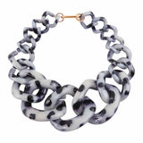 Acrylic Big Choker Necklace Statement Resin Long Collar Link Chains Pendant