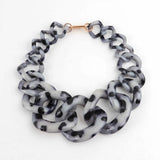Acrylic Big Choker Necklace Statement Resin Long Collar Link Chains Pendant