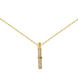 Diamond Bamboo Necklace Female Zirconia Bamboo Pendant Chain