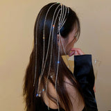 Rhinestone Headband with Tassel, Hair Accessories for Women