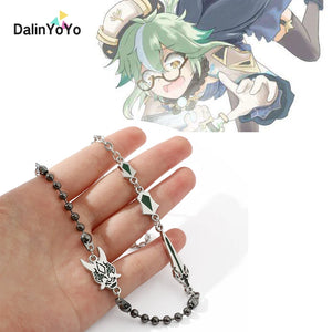 Genshin Impact Stainless Steel Necklace Hip Hop Pendant Jewelry Gift