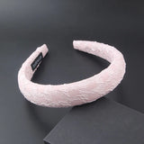 Geometric Plaid Hairband Women Center Knot Big Bowknot Headband Female Autumn