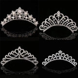 Girl Princess Crown Comb Inlaid Rhinestone Crown Hair Comb