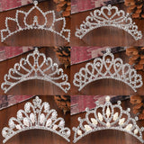 Girl Princess Crown Comb Inlaid Rhinestone Crown Hair Comb
