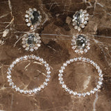 Crystal Water Drop Dangle Earrings Statement Jewelry