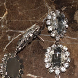 Crystal Water Drop Dangle Earrings Statement Jewelry
