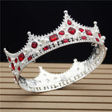 Glitter Baroque Large Crystal Floral Crown Tiara