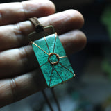Glowing Stone Necklace Hiphop Style GLOW in the DARK Men Boys