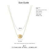 Stainless Steel Ball Pendant Necklace