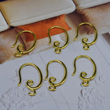 Earring Settings Hook Accessories DIY Female Jewelry Findings 12*20MM
