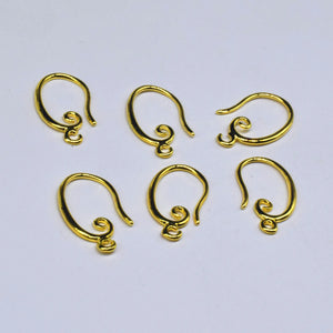 Earring Settings Hook Accessories DIY Female Jewelry Findings 12*20MM