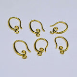 Earring Settings Hook Accessories DIY Female Jewelry Findings 12*20MM