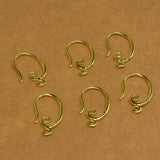 Earring Settings Hook Accessories DIY Female Jewelry Findings 12*20MM