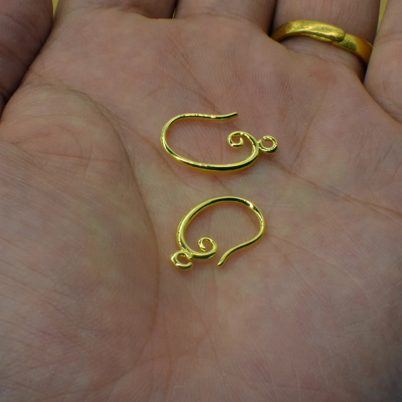 Earring Settings Hook Accessories DIY Female Jewelry Findings 12*20MM