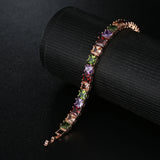 Multicolor CZ Stone Bracelet Bangle for Women