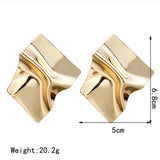 Geometric Clip Earrings for Women Party Jewelry Gift