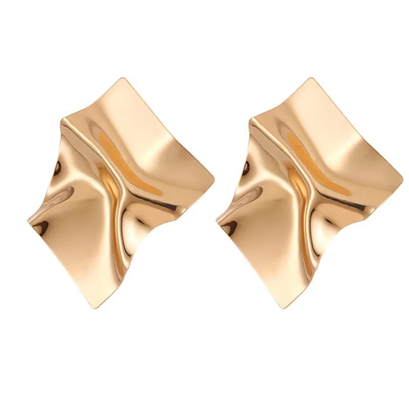 Geometric Clip Earrings for Women Party Jewelry Gift