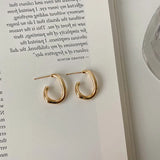 Irregular Geometric Hoop Earrings For Women Girls Jewelry