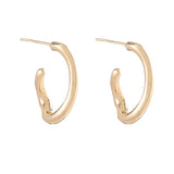 Irregular Geometric Hoop Earrings For Women Girls Jewelry