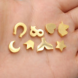 Heart Star Crown Fishtail Horseshoe Beads 20pcs