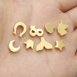 Heart Star Crown Fishtail Horseshoe Beads 20pcs