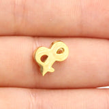 Heart Star Crown Fishtail Horseshoe Beads 20pcs