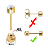 Silver Earring Backs Replacement for Fish Hook Earring Studs
