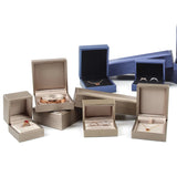 PU Leather Ring Box Satin Cloth Jewelry Box