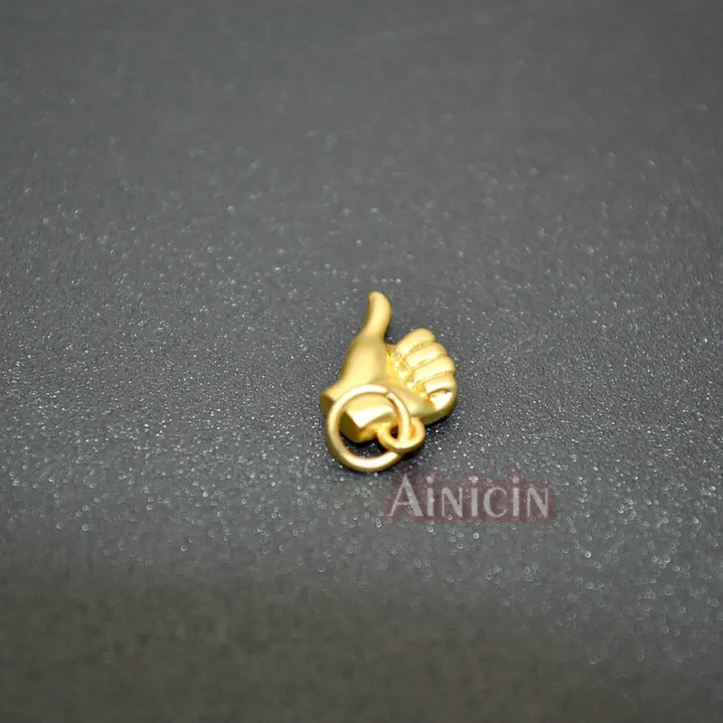 Hand Shape Thumb Charms for Bracelet Making Findings 20pc