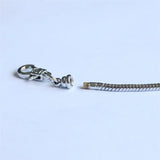 Silver Plate European Snake Chain Charm Bracelet for Women Girls