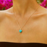 Silver Plated Small Heart Necklaces Women Jewelry Pendant Necklace