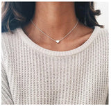 Silver Plated Small Heart Necklaces Women Jewelry Pendant Necklace